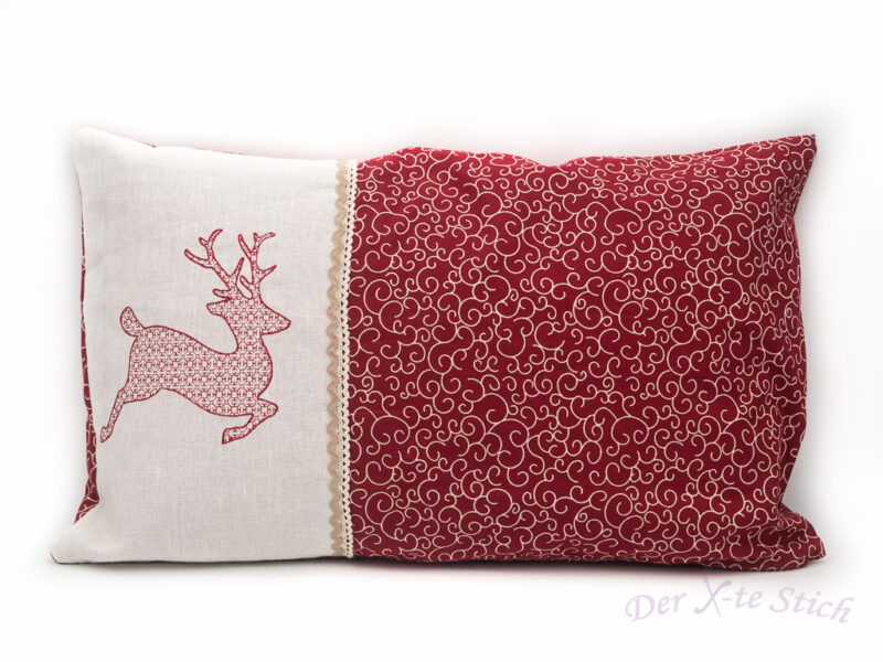 Kissen mit Stickerei "Deer"